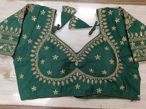 Sabyasachi Embroidered Green Blouse