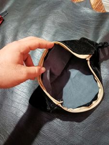 Women&#39;s Black Velvet Purse 👛 With Chain