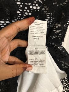Cache  Black Sleeveless Lace Top