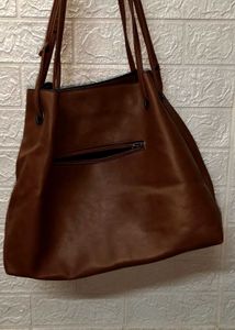 Brown Big Size Hand Bag