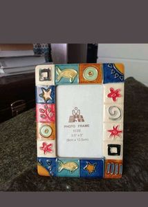 Handcrafted Ceramic Photo Frame