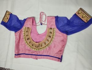 pink beautiful saree