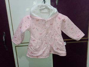 1-2 Yr woonie Baby Girl&#39;s Woolen Frock