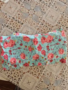Floral Padded Bandeau Tube Top