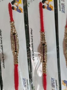 Heavy Diamond Work Rakhi 💎