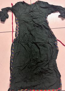 Embroidered Green Kurta