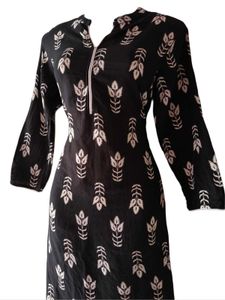 Printed Black Zudio Kurti