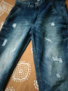 Dark Blue J Distressed joggers Jeans Size 30 With