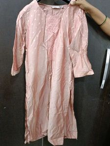Price Drop 💧Peachy Pink🌸🍓 Kurti