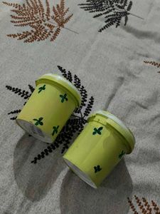 Hand Painted Storage Containers