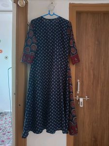 KLOSIA Women's Rayon Printed Anarkali Kurta and Pa