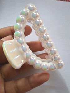 Hair Clip Set - Pearl &amp; Triangle + Surprise Gift