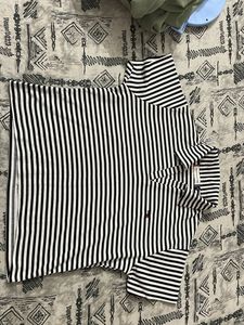 Crop Tshirt Black And White