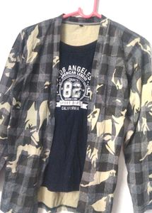 Cool Camo Coat+tshirt🛹💕