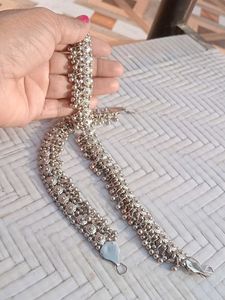 Silver Anklets with bells