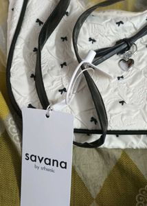 Savana Bow Print Shoulder Bag