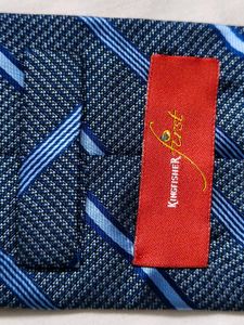 Kingfisher Men Blue Striped Tie