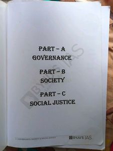 UPSC Governance &amp; Social Justice