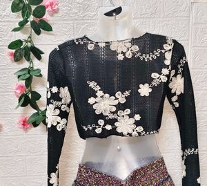Extra Small🎁Buy 2 Get 1 Free 🎁Crochet Crop Top