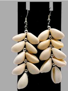 Cowrie Shell Drop Earrings