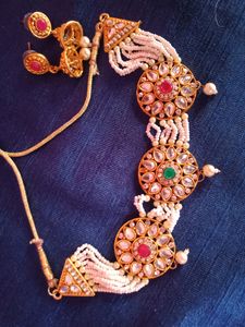 Rani Set Necklace With Earrings Combo Of Two