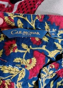 Gulmohar Jaipur Floral printed kurti