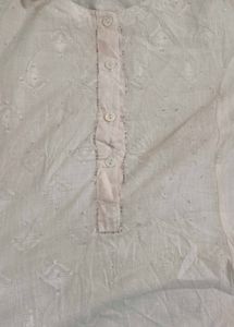 Baby Pink Embroidered Kurti