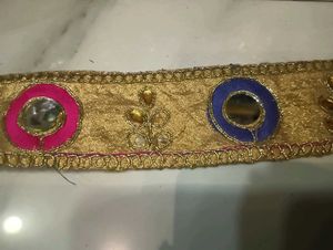 golden lace for duppata and saree