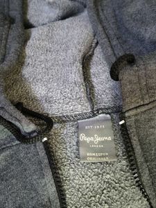 Pepe Jeans Grey Zip-Up Hoodie