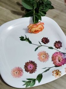 Floral Print Melamine Plate💗