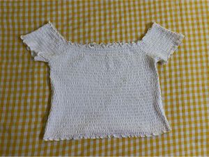 White Smocked Top Bust 36