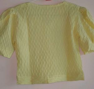 Butter Yellow Crop Top