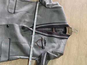 Shiny grey colour Stylish blazer size 40 used