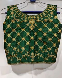 Emerald Green Embroidered Lehnga