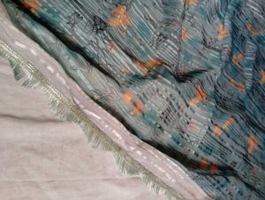 A Green Dress Material
