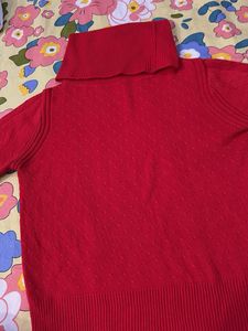 Red Turtleneck Sweater