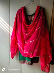 Green Embroidered Kurta