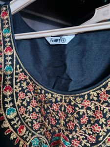 Embroidered Black Kurti