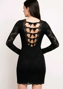 Elegant Black Lace Dress