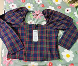 Tokyo Talkies Checked Princess Top