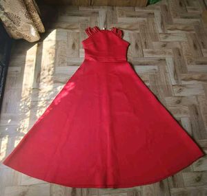 Red Fit and Flare Dress