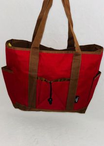 Red &amp; Brown Tote Bag