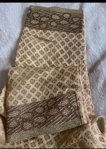 Golden Colour Embroidery Blouse