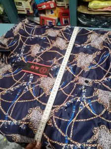 Patterned Long Sleeve Button-Down