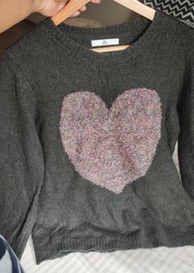 M&amp;S Heart Pullover Size 36