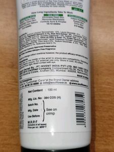 Soulflower Salicylic Acid Tea Tree Facewash