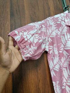 Floral Print Button-Down