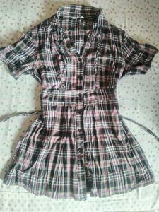 Gingham Shirt Dress