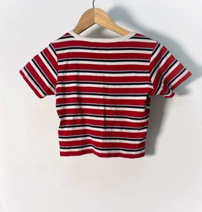 Striped Crop Top