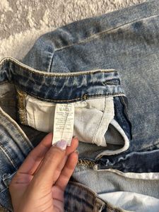 Denim High Waisted Skirt